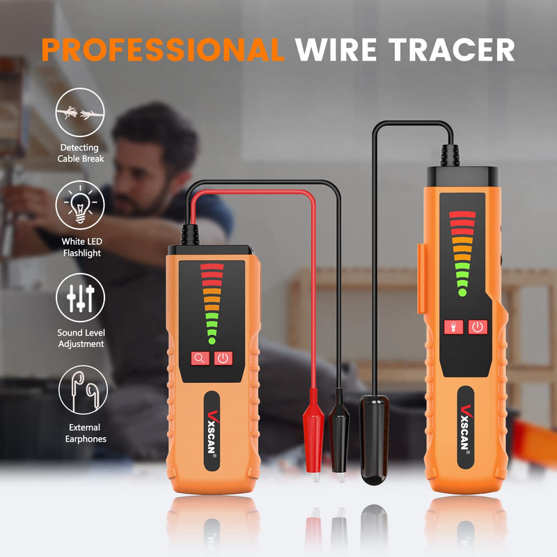 [Australia - AusPower] - VXSCAN Underground Cable Wire Locator, Wire Detector Tracer F04 for Finding Break Cables, Irrigation Wires 