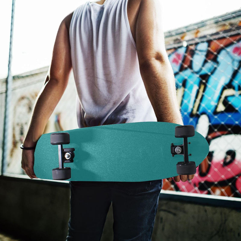 Plain Dark Teal Green Solid Color Skateboard Grip Tape 44x10 Inch Anti-Slip Waterproof Sandpaper Griptape Sheet Sticker for Longboard, Scooter, and Rollerboard Deck 44.1x10.1 Inch