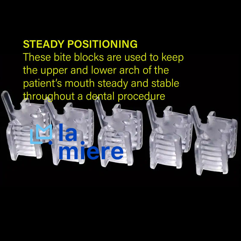 [Australia - AusPower] - 6P Dental Silicone Mouth Props for Adults and Kids, Clear Small 