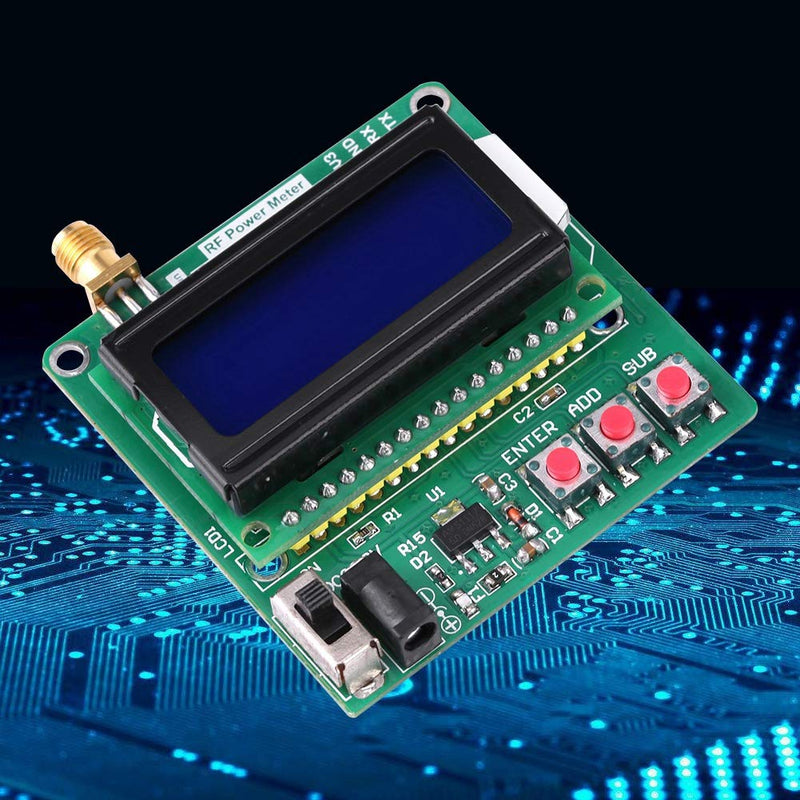 [Australia - AusPower] - RF Power Meter 1-600MHz Power Meter RF Power Meter Electrical Test Power Meter Frequency Damping Meter with Digital LCD Display for the 