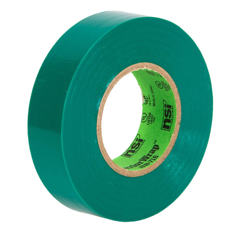 [Australia - AusPower] - WarriorWrap General 3/4 in. x 60 ft. 7 mil Vinyl Electrical Tape, Green 