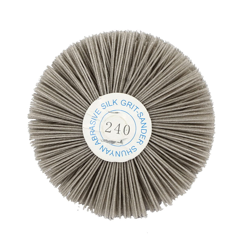 [Australia - AusPower] - QUARKZMAN Nylon Sanding Brush 120 Grits 240 Grits 82 mm Diameter 6 mm Threaded Shaft 