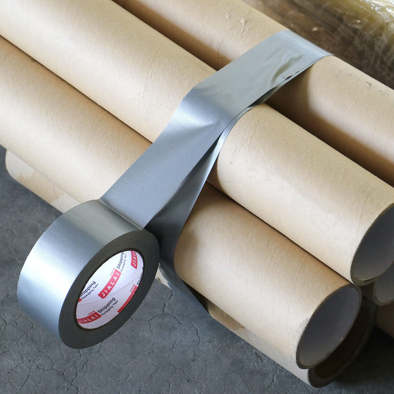 JIALAI HOME Duct Tape Heavy Duty Silver - 12 Roll Multi Pack - 30 Yards x 2 Inch - Strong, Flexible, Waterproof and Tear by Hand - for Home Use, Do-It-Yourself Projects and Repairs