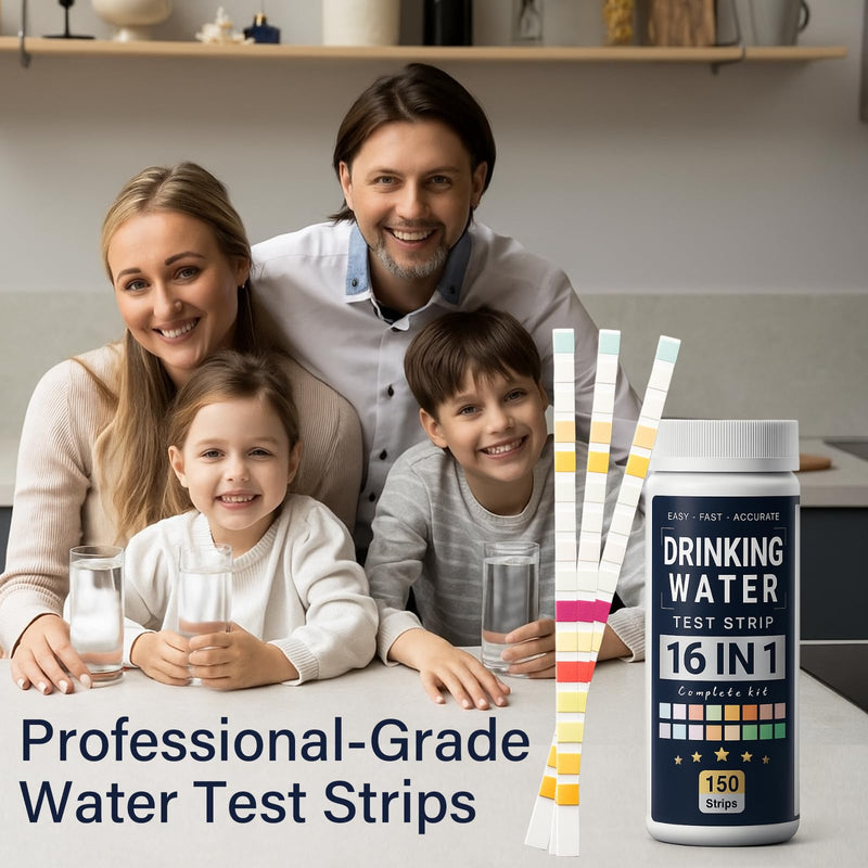 [Australia - AusPower] - 21in1 Drinking Water Test Kit - 145 Strips + 2 Bacteria Tests - Drinking Water Test Essentials, Home Tap and Well Water Test Strips, High Recommend for Daily Monitoring | Quick & Complete Test Way 