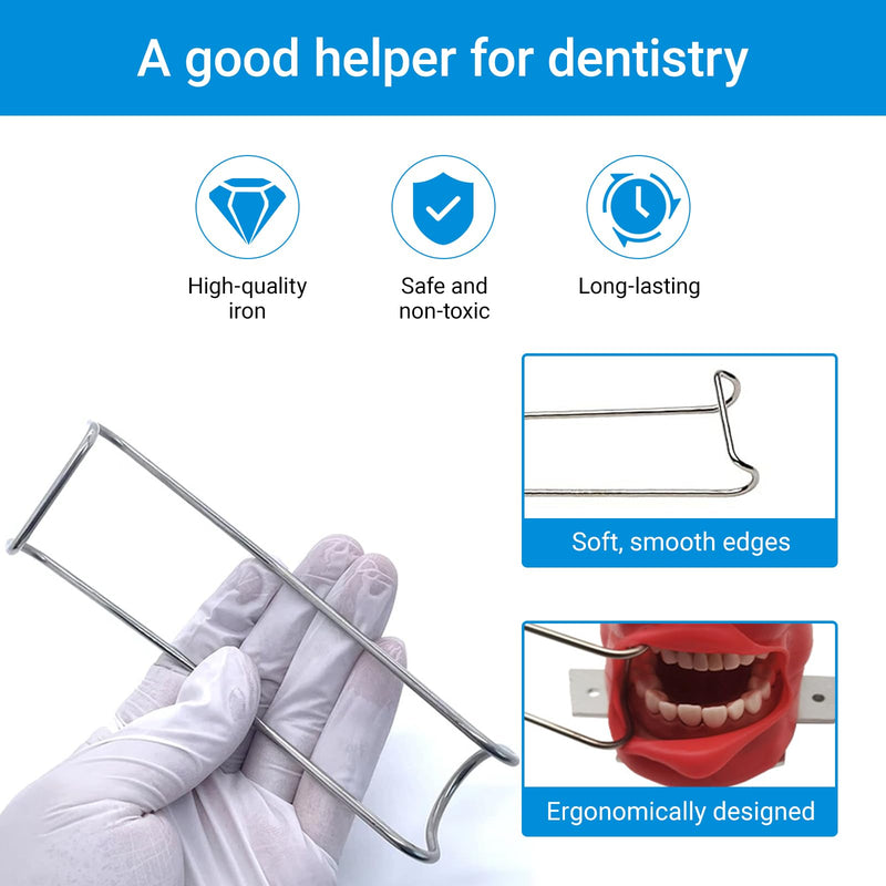 Dental Columbia Cheek Lip Retractor Set for Teeth Whitening, Orthodontics and Procedures, 4 Pieces