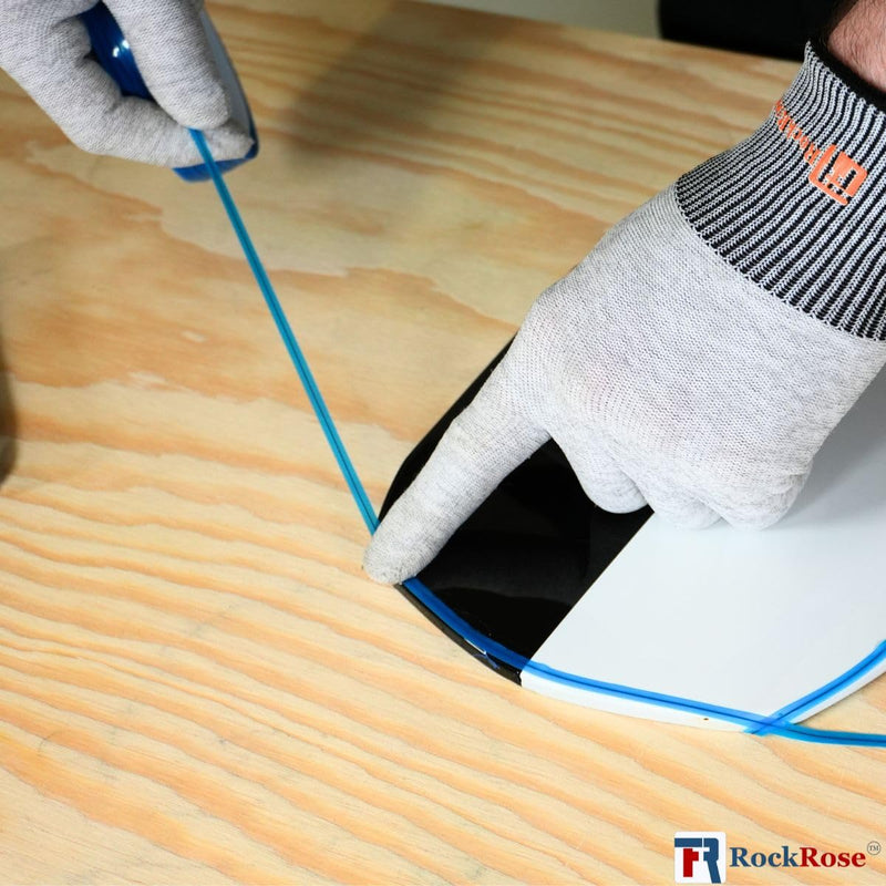 RockRose Professional Knifeless Tape for Car Wrap & PPF - 50m (164ft) Finish Line Vinyl Cutting Tape Precision Edge Design Line Safe Cuts No Scratch Clean Removal No Paint Damage 4 Units
