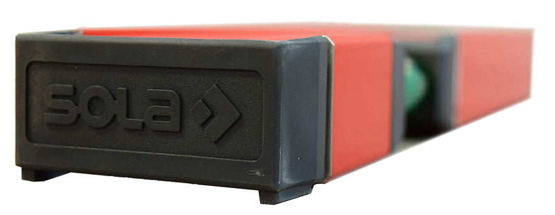 [Australia - AusPower] - SOLA LSB16 Big Red Aluminum Box Beam Level with 2 60% Magnified Vials, 16-Inch Non-Magnetic 