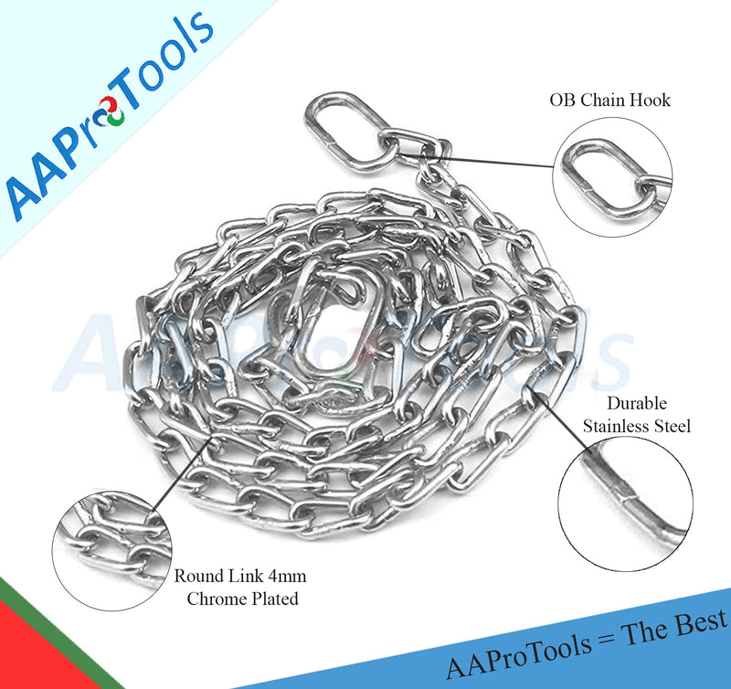 [Australia - AusPower] - Durable Cow OB Apparatus (2 OB Handle & 30 Inch Chain), Goat Forceps, Cattle Delivery Instruments for Dairy Farm 