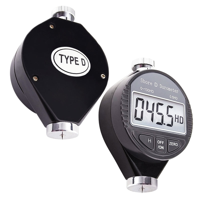 [Australia - AusPower] - Digital Hardness Tester Portable 0-100HD Shore D Hardness Tester with Large LCD Display Digital Durometer Scale for Rubber, Tire, Plastic, Thermal Plastic, Flooring, and Bowling Ball 