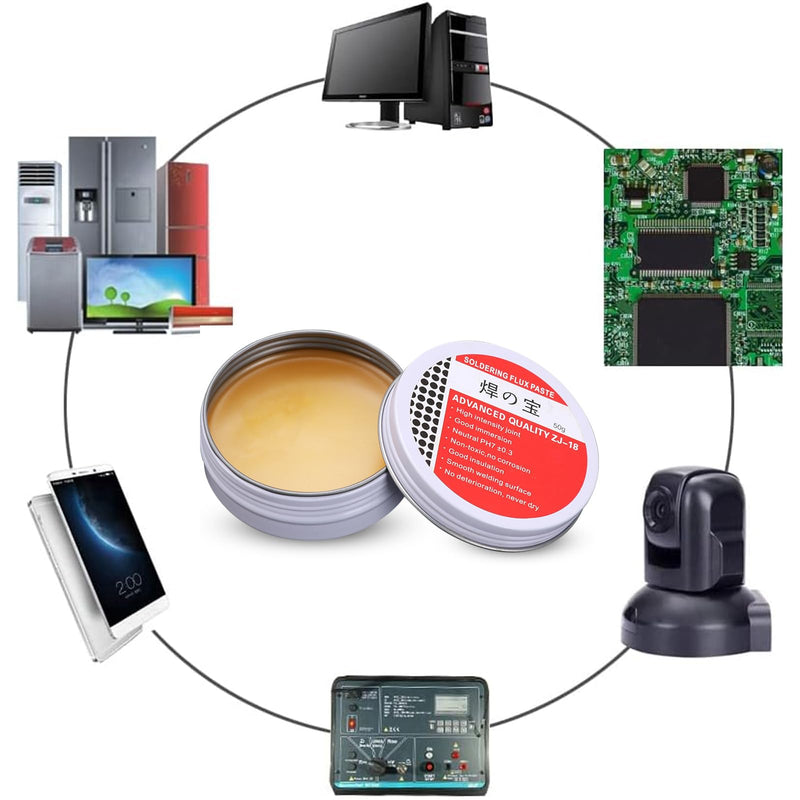 Solder 0.8 mm with 10 g Solder Paste, Solder Lead Free with Rosin Core, Solder with Flux 20 g, Solder Wire for Repair and DIY of Electronic Electric Soldering Components Solder 0.8 Mm With 10 G Solder Paste