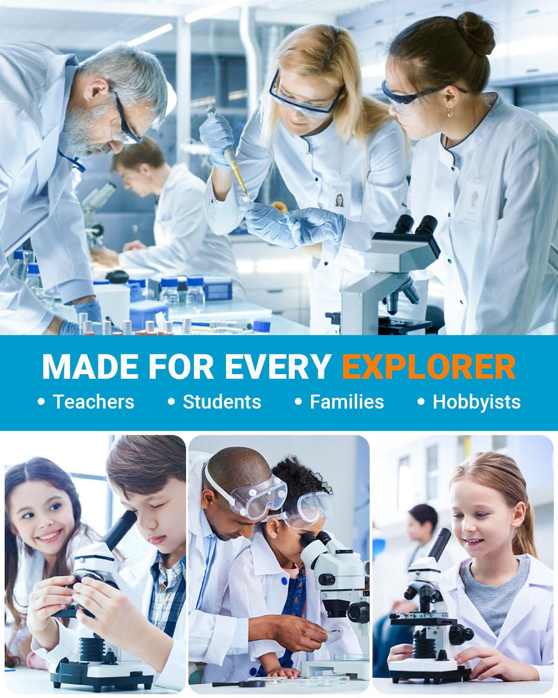 [Australia - AusPower] - Microscope Slides and Covers Kit – 50 Blank Pre-Cleaned Glass Slides for Microscope, 100 Cover Slips, for Teachers, Students, Families, and Science Enthusiasts 
