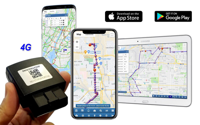 [Australia - AusPower] - AccuTracking VTPLUG TK374 GPS Tracker for Vehicles - 4G LTE OBD GPS Tracker for Car Truck Fleet Teen Driver, Diagnostic, No Activation Fee, No Cancellation Fee, No Re-Activation Fee 