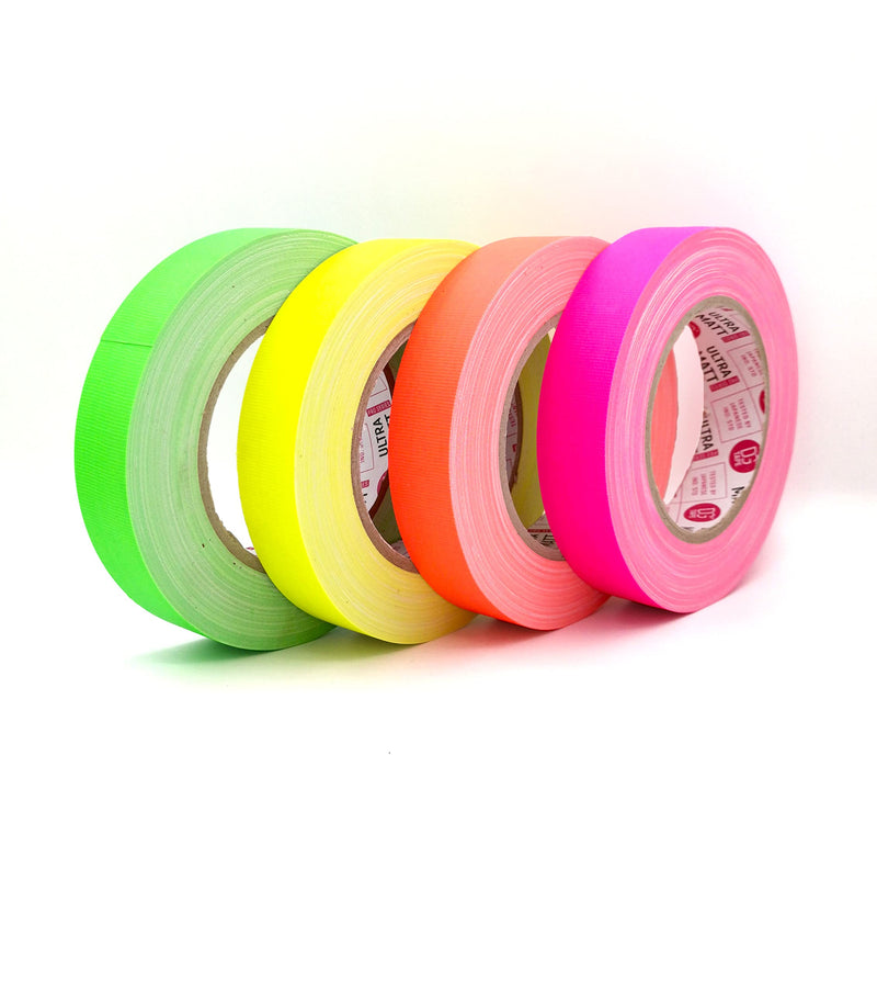 DGTAPE 1 inch x 30 ya Orange | Fluorescent Gaffer Tape |Easy Tear by Hand. LDPE Coat Matte Finish. USA ultraMATT Brand | Non Reflective. UV + Orange NEON (UMF25/25/O - 1in X 30yard) 1inX30ya - Orange