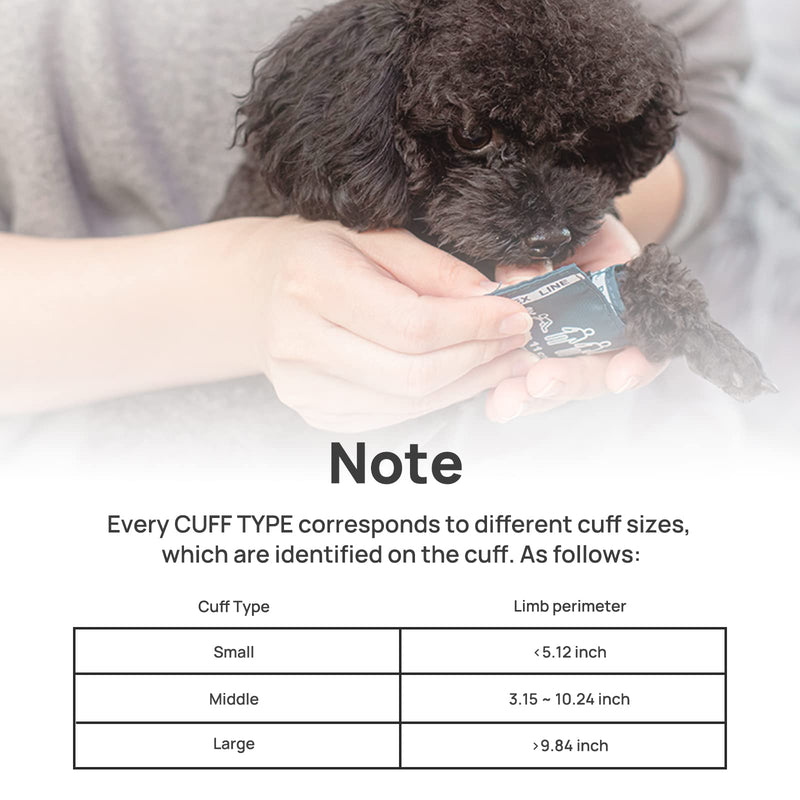 [Australia - AusPower] - CONTEC08A-VET Digital Veterinary Blood Pressure Monitor Dog/Cat/Pets Small Cuff Size 2.3”-4.3” 