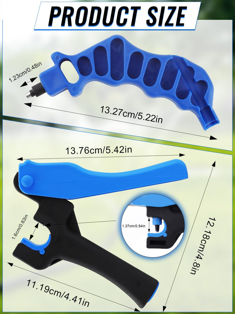 [Australia - AusPower] - Kalolary 2Pcs Drip Irrigation Tubing Hole Punch, Drip Tube Hole Punch Tool Outdoor Drip Irrigation Pipe Hand Punch for 16/20mm PE Pipe Opening Hole Punch 