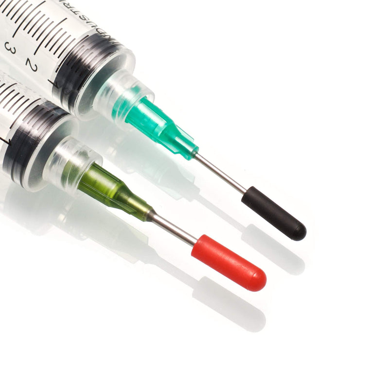 [Australia - AusPower] - The Single 60ml - All-Purpose Industrial Syringe Kit with 7 Dispensing Tips; 5" 8g, 4" + 2" + 1" 14g and 18g, 1 Easy Grip Syringe Cap, 6 Tip Covers 