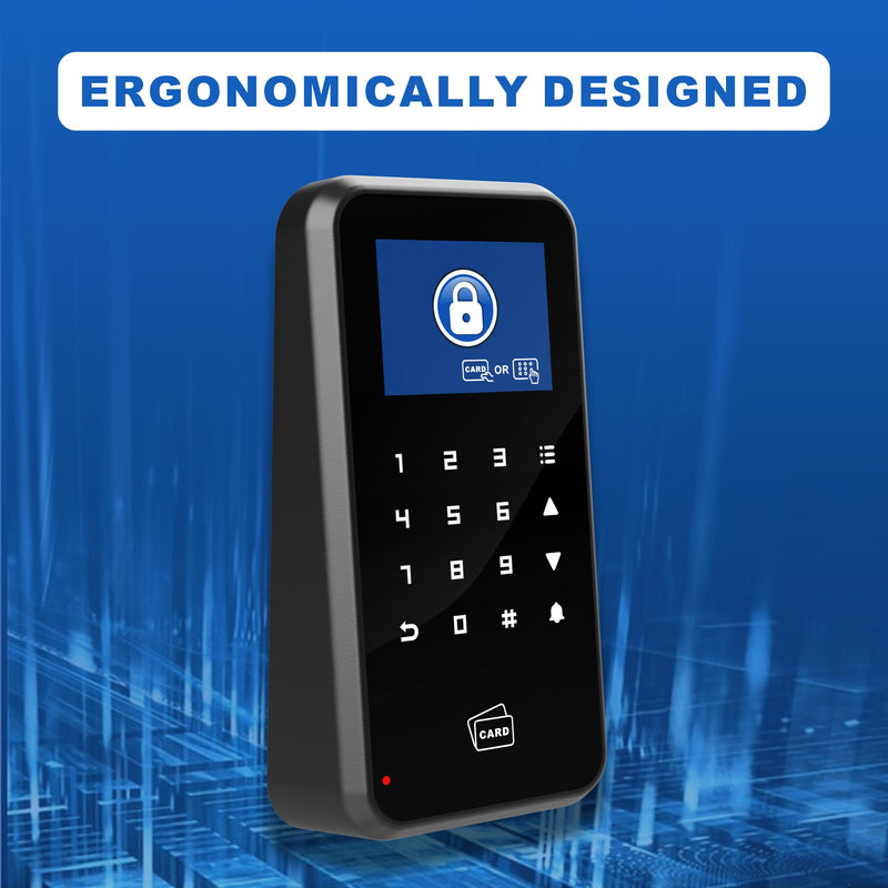 [Australia - AusPower] - UHPPOTE 2.4-inch Display Door Access Control Touch Keypad 125khz Compatible with WiFi Tuya 