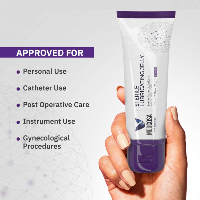 [Australia - AusPower] - Medcosa Sterile Lube & Surgical Lube | Water Based Lubricating Jelly | Medical Lubricant [4 x 2.9oz] Flip Top Tube for Sounding Rod | Baby Doppler Gel Lubricant 2.9 Ounce (Pack of 4) 