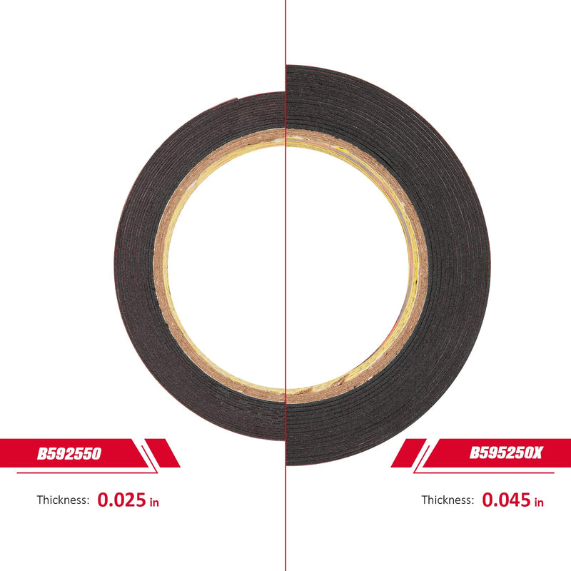 [Australia - AusPower] - 3M Double Sided Mounting Tape VHB 0.5" x 15.4 Ft 0.025in Thick Black 5925 Heavy Duty Foam Tape Strong Adhesive for Car Décor Home Office Logos 0.5" x 15.4Ft 1 