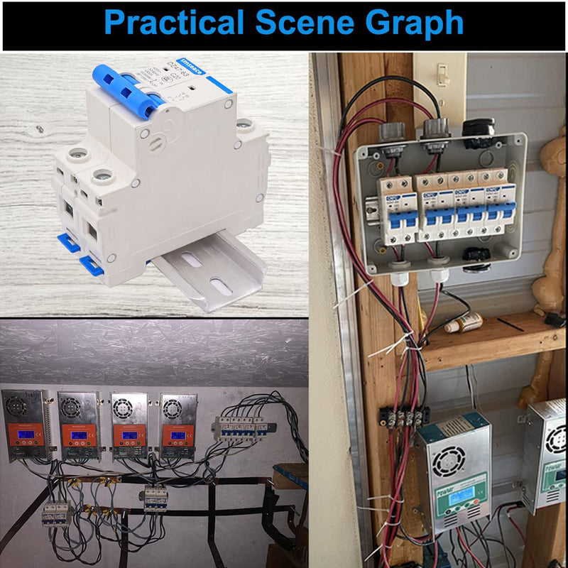 [Australia - AusPower] - smseace Miniature Circuit Breaker Low Voltage AC 32A 400V,2 Poles AC Disconnect Switch C32 DIN Rail Mount Used to Protect Circuit Equipment 