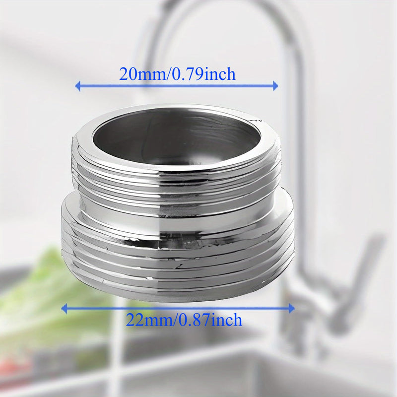 [Australia - AusPower] - Oiieco Tap Adapter M20 to M22, Male Thread Tap Adapter for Water Purifier, Metal Adapter for Water Filter Kitchen Faucets, Pack of 2 