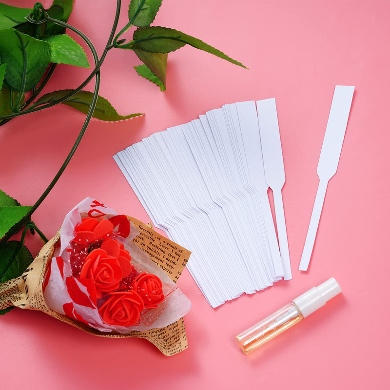 [Australia - AusPower] - 600Pcs Perfume Test Strips Paper Perfume Testing Strips Disposable Perfume Test Paper White Perfume Test Strips Essential Oils Test Card for Perfume Fragrances Scents Testing (600) 600 