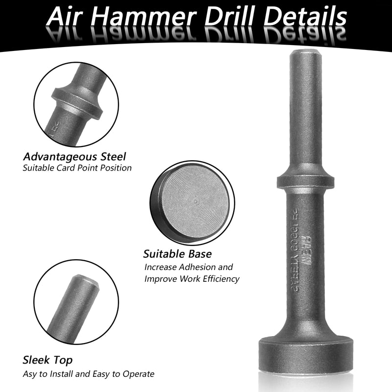 [Australia - AusPower] - 31982 Air Hammer Bits, 4-Inch Air Hammer, Black Coated Anti-Oxidation Air Hammer Attachments, Air Hammer Chisel to Help Remove Stuck and Frozen Nuts and Bolts 