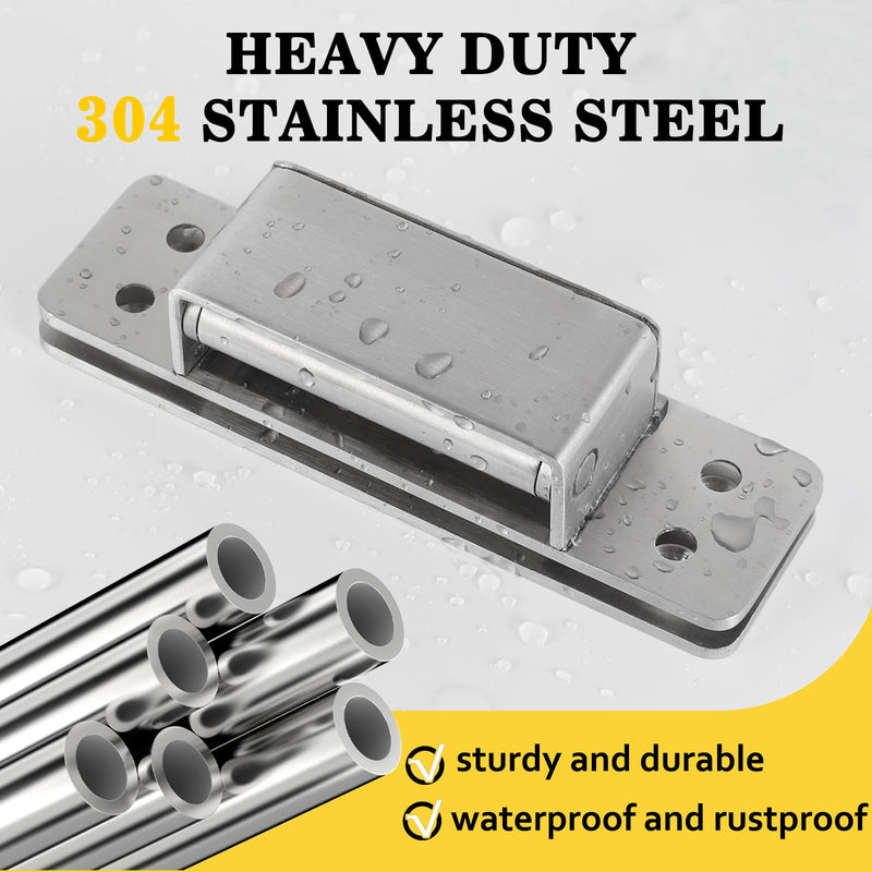 Hidden Door Hinge 5 Inch Hidden Hinges for Doors 304 Stainless Steel Hidden Door Hinges Heavy Duty Invisible Hinge 3mm Thicknesse Hidden Hinges for Doors Silent and Smooth 1pcs Stainless Steel | 1pcs 5inch