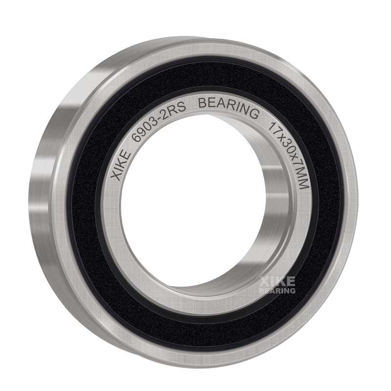 [Australia - AusPower] - XIKE 10 Pcs 6903-2RS Bearings 17x30x7mm, Double Rubber Seals and Pre-Lubricated, Deep Groove Ball Bearing. 6903-2RS 17x30x7mm 
