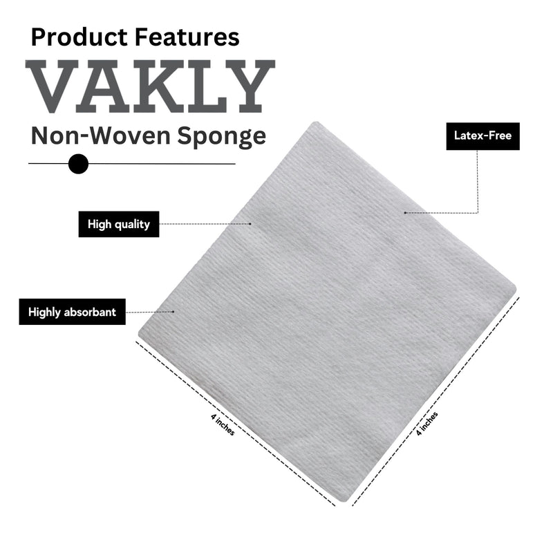 [Australia - AusPower] - Non-Sterile Surgical Gauze Pad - Non-Woven 4 Ply Highly Absorbent Gauze Pad Dressing Sponges- Great for First Aid Medical, Dental and Wound Care, Prepping, Scrubbing & Cleaning (4x4 (200 Count)) 4x4 (200 Count) 