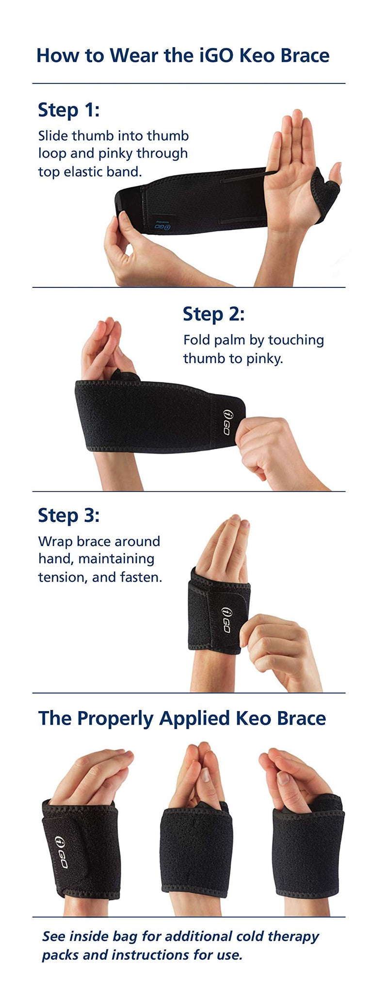 [Australia - AusPower] - iGO i-75100 Carpel Tunnel Keo Brace, One Size 