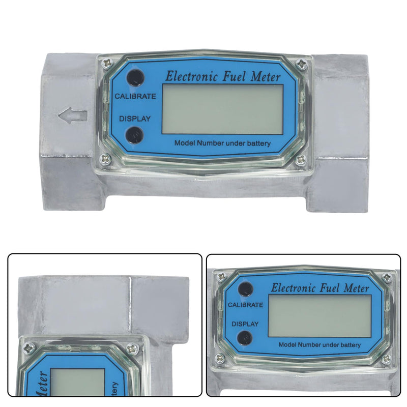 [Australia - AusPower] - findmall 1.5 Inch Turbine Flow Meter, 10.5-74Gpm Blue Fit for Diesel, Gasoline, Kerosene, Methanol, Water 