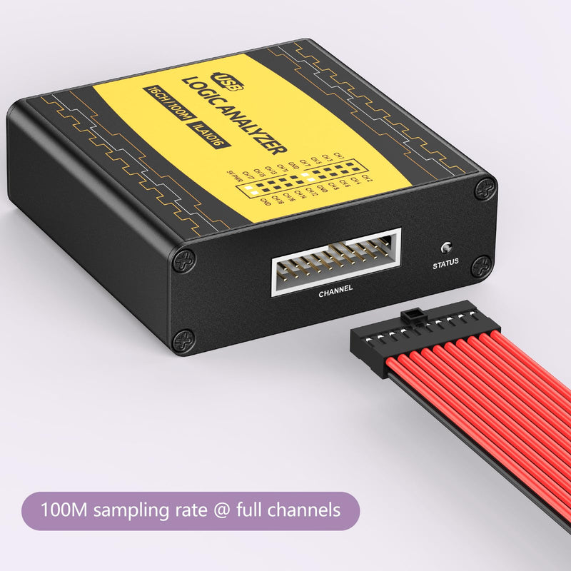 [Australia - AusPower] - innomaker USB Logic Analyzer ULA1016 Full 16 Channels 100MHz Sampling Rate Comes with Open Source Software pulseView which Support Windows Linux mac os 