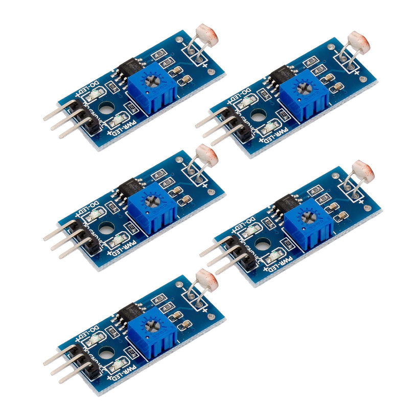 [Australia - AusPower] - JIUWU Light Detection Digital Switch Mete Output Photosensitive Sensor Module Pack of 5 
