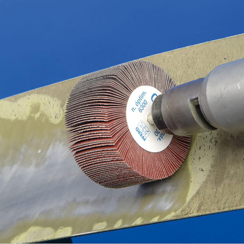 [Australia - AusPower] - PFERD Flap Grinder Set F, 3-Piece | Corundum Diameter 40 x 20 mm Shaft Diameter 6 mm A60, 80, 120 | 44498003 - for Fine Sanding & Finish Grit 60 - 120 40x20 mm 6 mm shaft diameter 