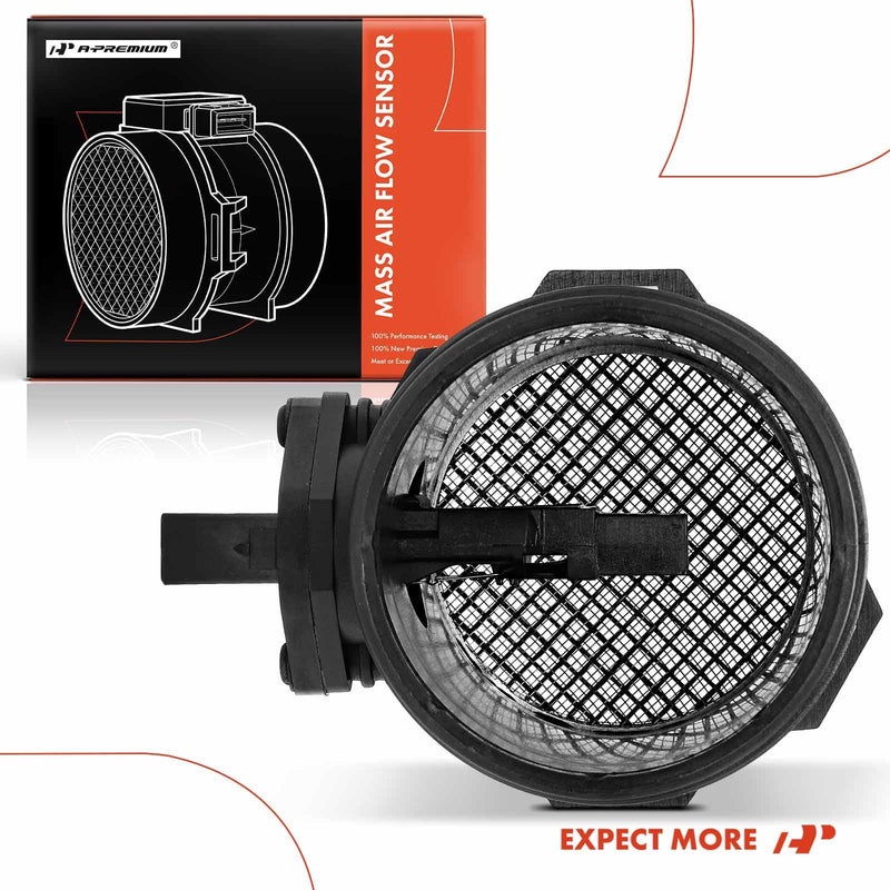 A-Premium Mass Air Flow Sensor Meter [5-Pins] Compatible with BMW 745i E65 2002-2003, 745Li E66 2002-2003, V8 4.4L, Replace# 13627501554, 280218077