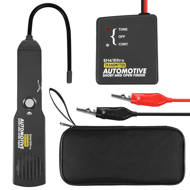 [Australia - AusPower] - Automotive Circuit Tester,Circuit Tracer,EM415PRO DC 6-42V Short & Open Finder Repair Tool,Electrical Wire Breaker Tracker,Broken Wire Detector,Cable Fault Locator w/Receiver Probe,Car Diagnostic Tool 