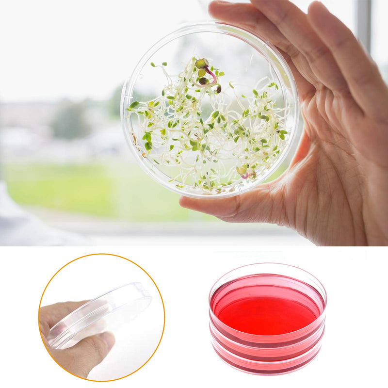 [Australia - AusPower] - 30 Pack Plastic Petri Dishes with Lids,90 x 15mm Bioresearch Sterile Petri Dish,Culture Dishes for School Science Projects,Seeding,Storage,Biological Themed Party 30pcs 90MM 