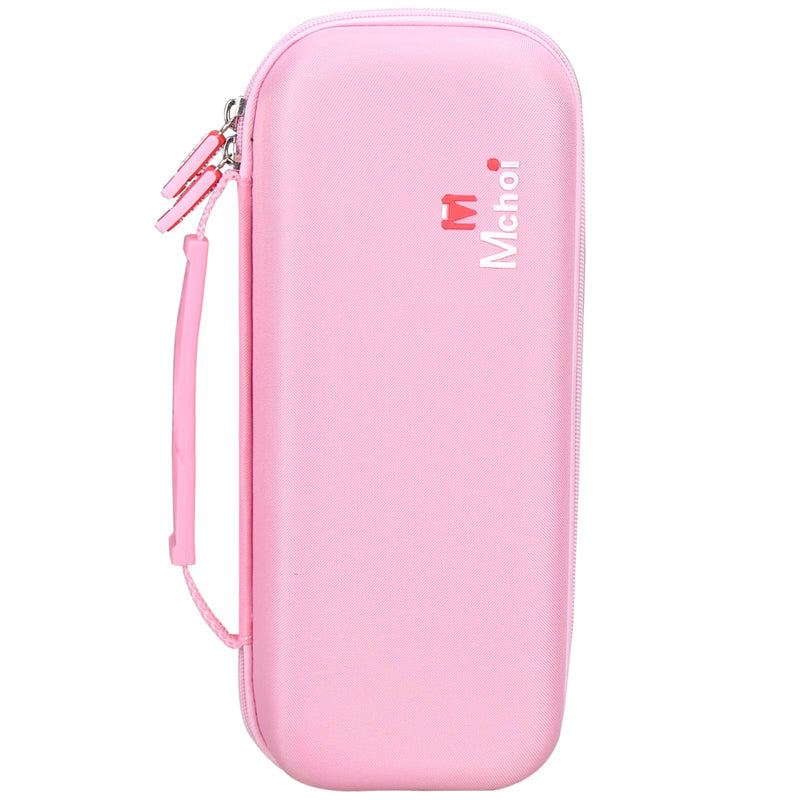 [Australia - AusPower] - Mchoi Stethoscope Case Compatible with 3M Littmann Classic III, Lightweight II S.E, MDF Acoustica Deluxe Stethoscope, Extra Room for Medical Scissors EMT Trauma Shears and Accessories, Pink Grey 
