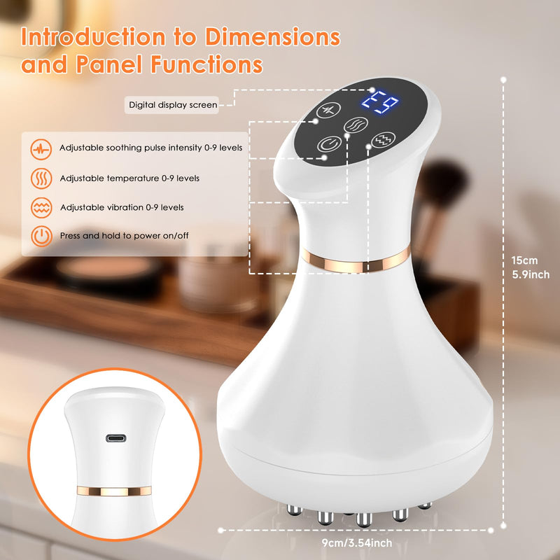 [Australia - AusPower] - Body Sculpting Machine, Lymphatic Drainage Massager & Anti Cellulite Massage Tool, Helps Reduce Stretch Marks & Cellulite, Targeted Relief for Sciatica, Nerve, Hip, Joint & Muscle and Lower Back Pain 