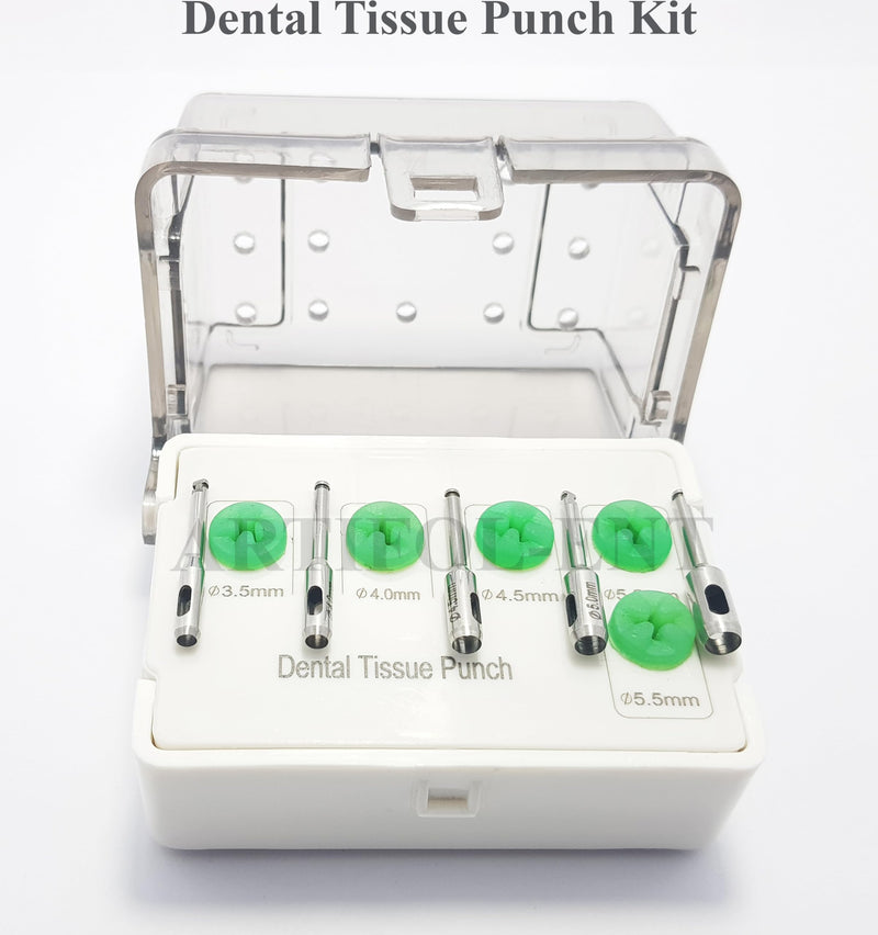 [Australia - AusPower] - Dental Implant Tissue Punch Kit 5 Pcs Set for Implantation OS1021 