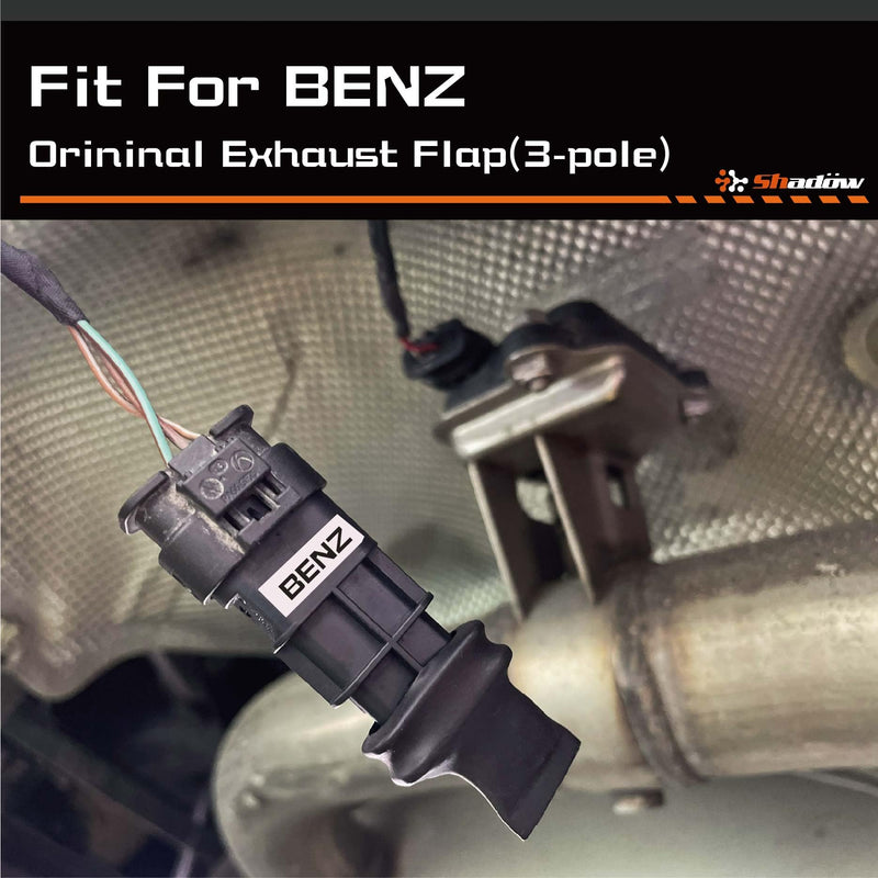 Shadow 3pin Exhaust Valve Module light Eliminator for Mercedes BENZ before year 2017, VW and Audi, 3pin model