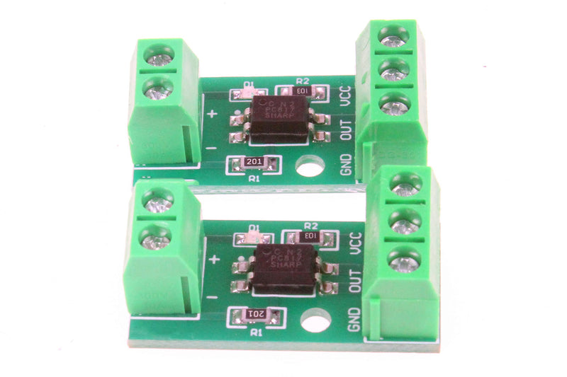 [Australia - AusPower] - NOYITO 1-Channel PC817 Optocoupler Isolation Module Optoelectronic Isolator signal Isolation and Anti-interference 3-5V 12V 24V (Pack of 2) (24V) 