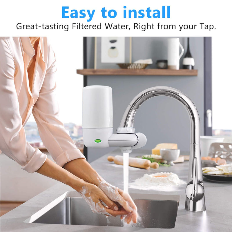 Faucets Filter Cartridge BPA Free, Replacement for Brita® Faucet Filter - white (3Pack)
