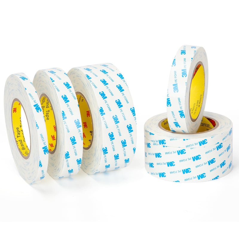 [Australia - AusPower] - 3M Double Sided Tape 0.5 in x 16.4ft Tape PE Foam Tape Strips for Crafts Picture Hanging Poster Alarm Sensor Arts DIY Home Deco 0.5"x16.4Ft 