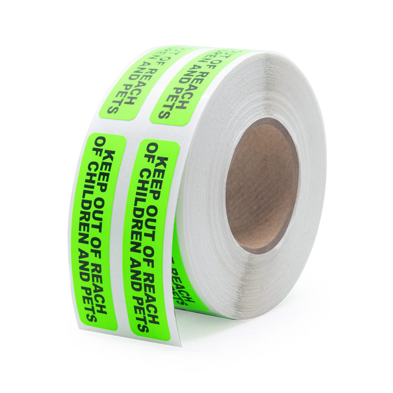 Keep Out of Reach of Children and Pets Medical Labels