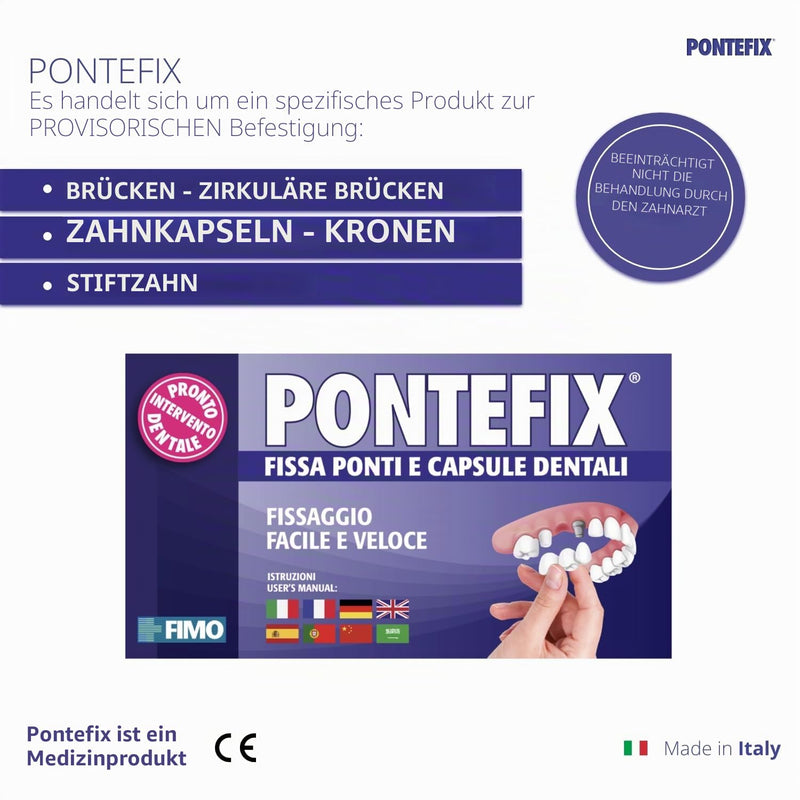 Dental Tooth Cement - Attaches Bridges, Crowns and Pin Teeth, Do It Yourself