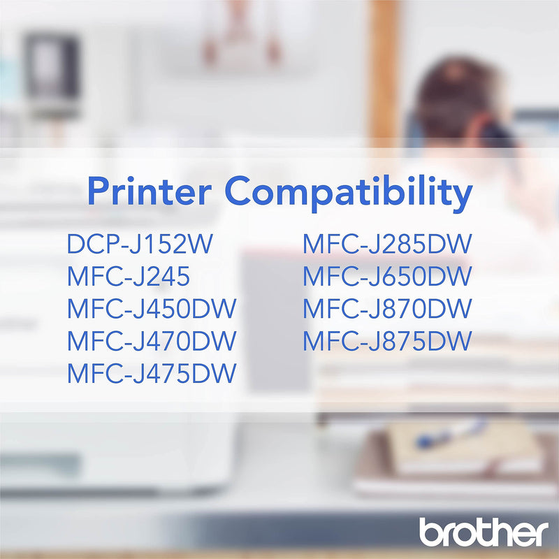 [Australia - AusPower] - Brother Genuine Standard Yield Black Ink Cartridge, LC101BK, Replacement Black Ink, Page Yield Upto 300 Pages, LC101 1 Count (Pack of 1) 