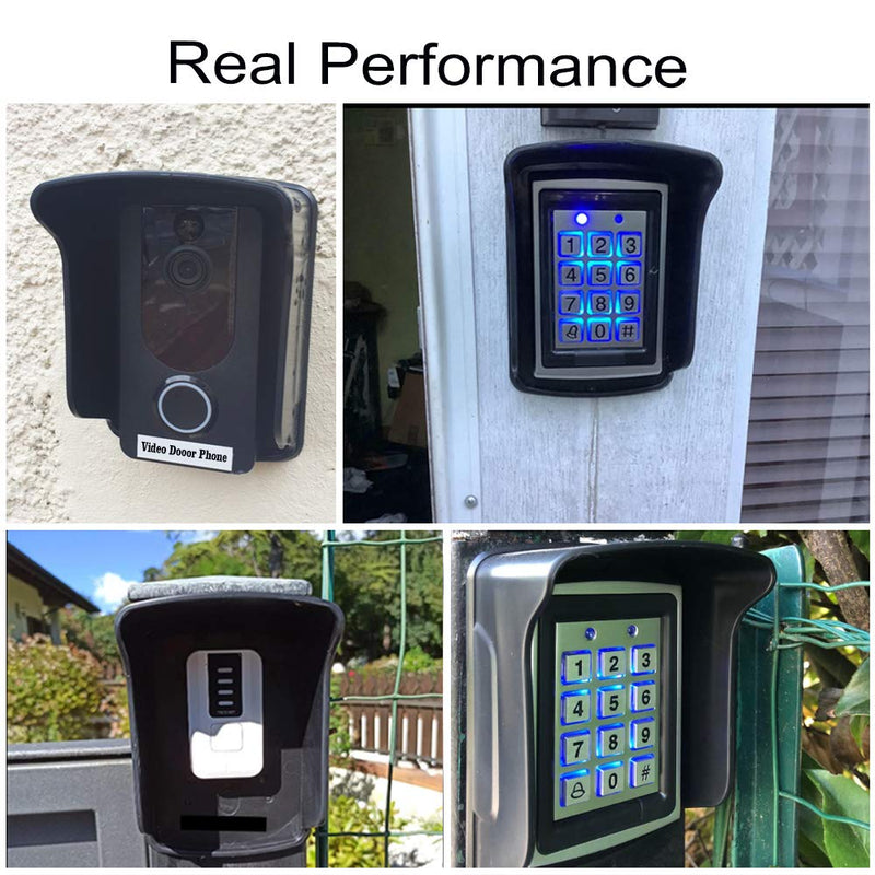 [Australia - AusPower] - HENA HERNAS Premium Rainproof Cover for RFID Keypad Reader, Doorbell Cover, Access Control Protector, Using for Wireless Doorbell, Black, HERNAS-FYG 