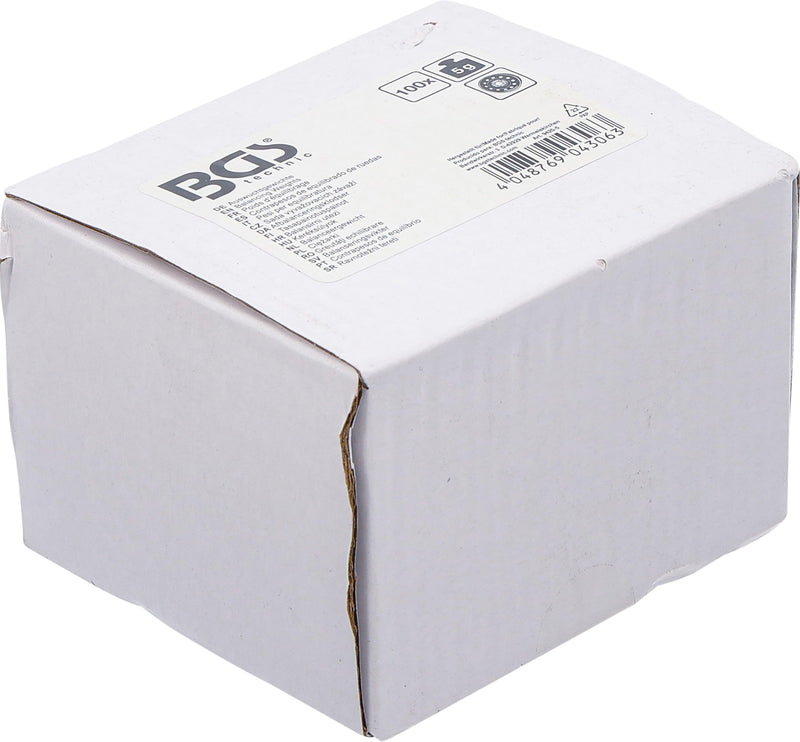 BGS 9425-5 Balance Weights 5 g 100 Pieces | For steel rims, zinc, can be used with balancing weight pliers item 1539 100 pieces. 5 g